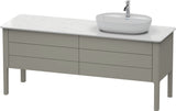 DURAVIT Luv Waschtischunterbau bodenstehend 1733 mm, 2 Auszüge, weiß seidenmatt