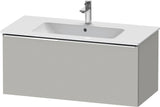 Duravit D-Neo Waschtischunterbau 1010 mm, 1 Auszug, Weiß Matt, Griff Bronze Gebürstet, Wandhängend