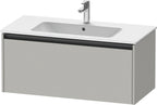 betongrau matt / 1 Auszug / Waschtischunterbau
