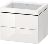 Duravit Waschtischset L-Cube 600x480mm mit Vero Air Keramik und Raumsparsiphon