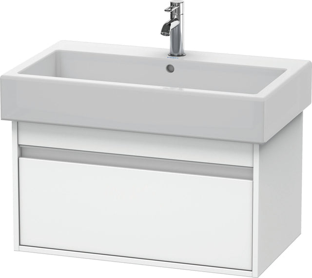 Duravit Ketho Waschtischunterbau wandhängend 750 mm, 1 Auszug, weiß matt – für Vero 045480