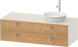 Duravit White Tulip Waschtischunterbau 1300 mm mit 2 Schubkästen und Innenbeleuchtung