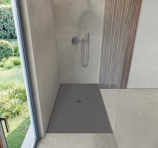DURAVIT Sustano Duschwanne 1800x800x30 mm Mineralguss Dunkelgrau Matt