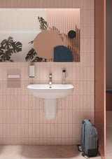 Duravit D-Code Einhebel-Waschtischmischer mit Kaltstart-Funktion, Chrom, 107 mm Ausladung
