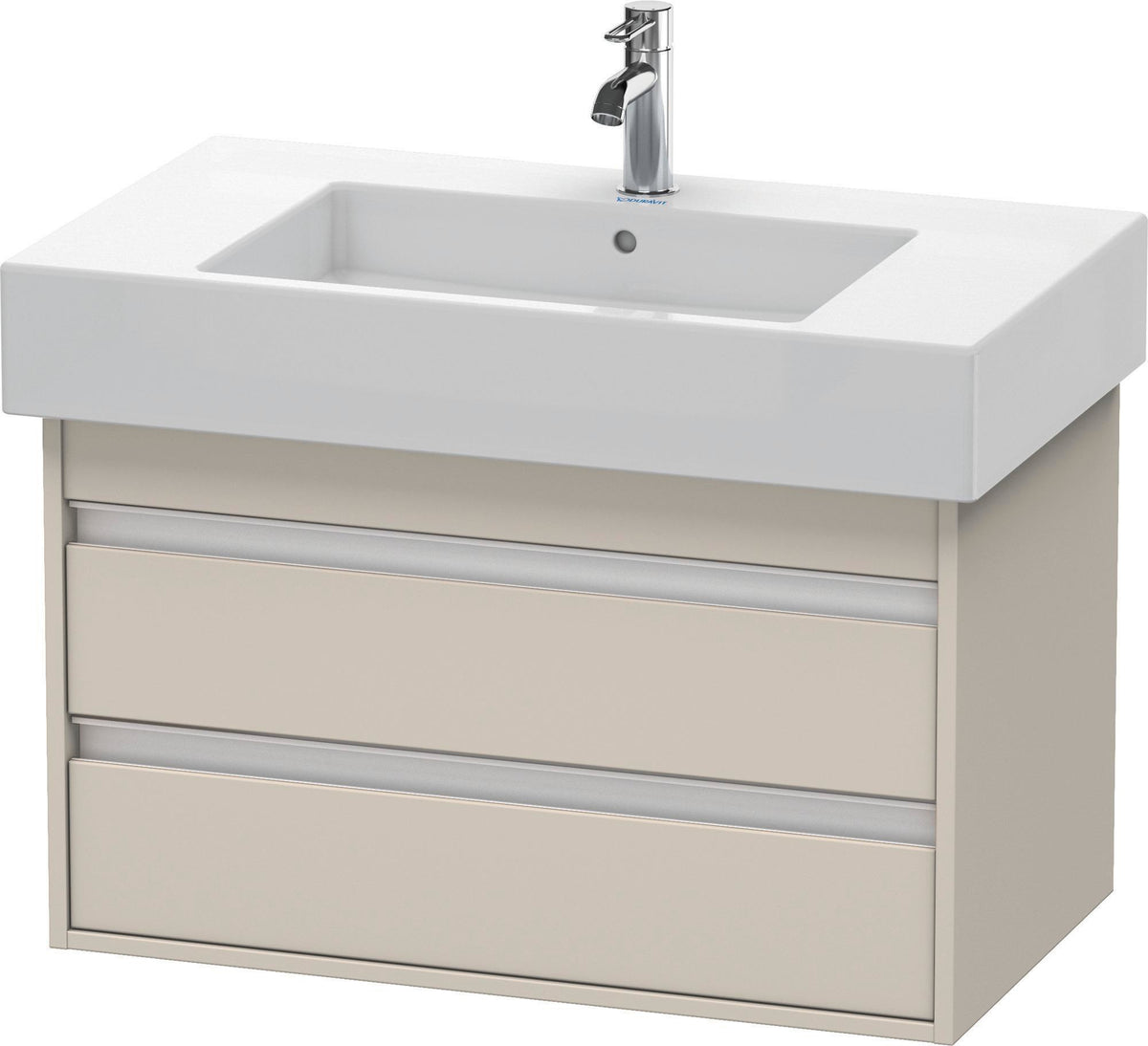 DURAVIT Ketho Waschtischunterbau wandhängend 800 mm basalt matt mit 2 Schubkästen