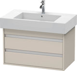 DURAVIT Ketho Waschtischunterbau wandhängend 800 mm basalt matt mit 2 Schubkästen