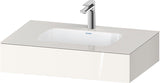 DURAVIT Qatego Einbauwaschtisch mit Konsole 800x550mm Weiß Hochglanz – Studio F. A. Porsche