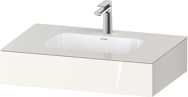DURAVIT Qatego Einbauwaschtisch mit Konsole 800x550mm Weiß Hochglanz – Studio F. A. Porsche