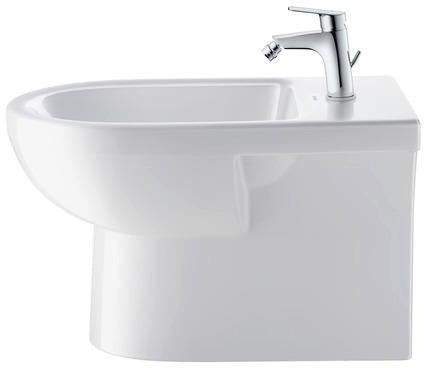 Duravit No.1 Einhebel-Bidetmischer 123 mm Chrom mit Zugstangen-Ablaufgarnitur