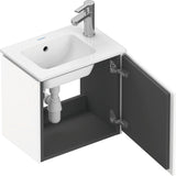 Duravit L-Cube Waschtischunterbau 420 mm wandhängend, 1 Tür rechts, weiß matt – Christian Werner Design