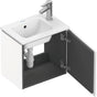 Duravit L-Cube Waschtischunterbau 420 mm wandhängend, 1 Tür rechts, weiß matt – Christian Werner Design