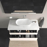 Duravit Luv Waschtischunterbau bodenstehend 1338 mm Weiß Seidenmatt mit Tip-On-Technik