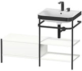 Duravit Waschtischset Happy D.2 Plus 1200x490mm ein Hahnloch taupe supermatt