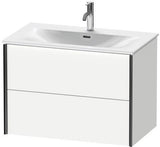DURAVIT XViu Waschtischunterbau 810 mm mit 2 Schubkästen in Seidenmatt-Taupe
