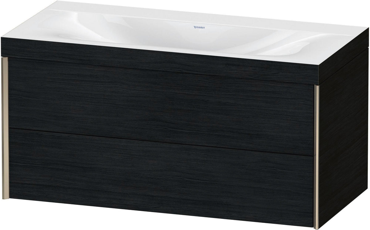 Duravit XViu c-bonded Waschtischunterschrank 1000 mm Eiche mit 2 Schubkästen