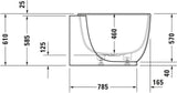 DURAVIT Luv Whirlwanne 1850x950mm Eckwanne rechts mit Air-System, 2 Rückenschrägen, weiß matt