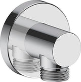 DURAVIT Wandanschlussbogen 55x80 mm Rund Gold Poliert mit Rosette – Brausen & Zubehör