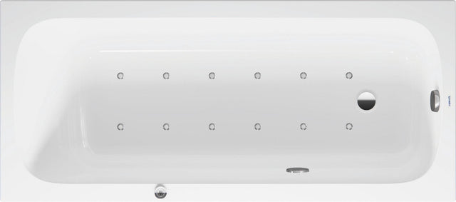DURAVIT Qatego Whirlwanne 1700x750mm Einbau Weiß mit Fußgestell