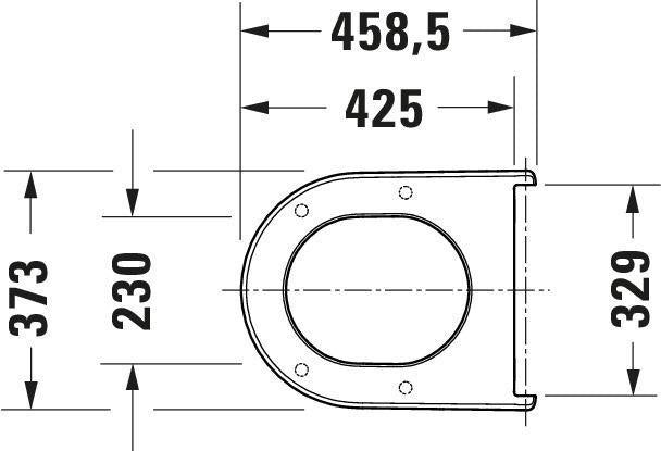 Duravit Soleil by Starck WC-Sitz Weiß Duroplast mit Edelstahl-Scharnier, abnehmbar