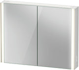DURAVIT XViu Spiegelschrank 820 mm mit LED-Beleuchtung, Champagner Matt, 2 Türen, IP44