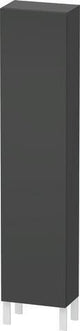 DURAVIT L-Cube Hochschrank 400 mm graphit matt, 1 Tür links, Soft-Close, wandhängend