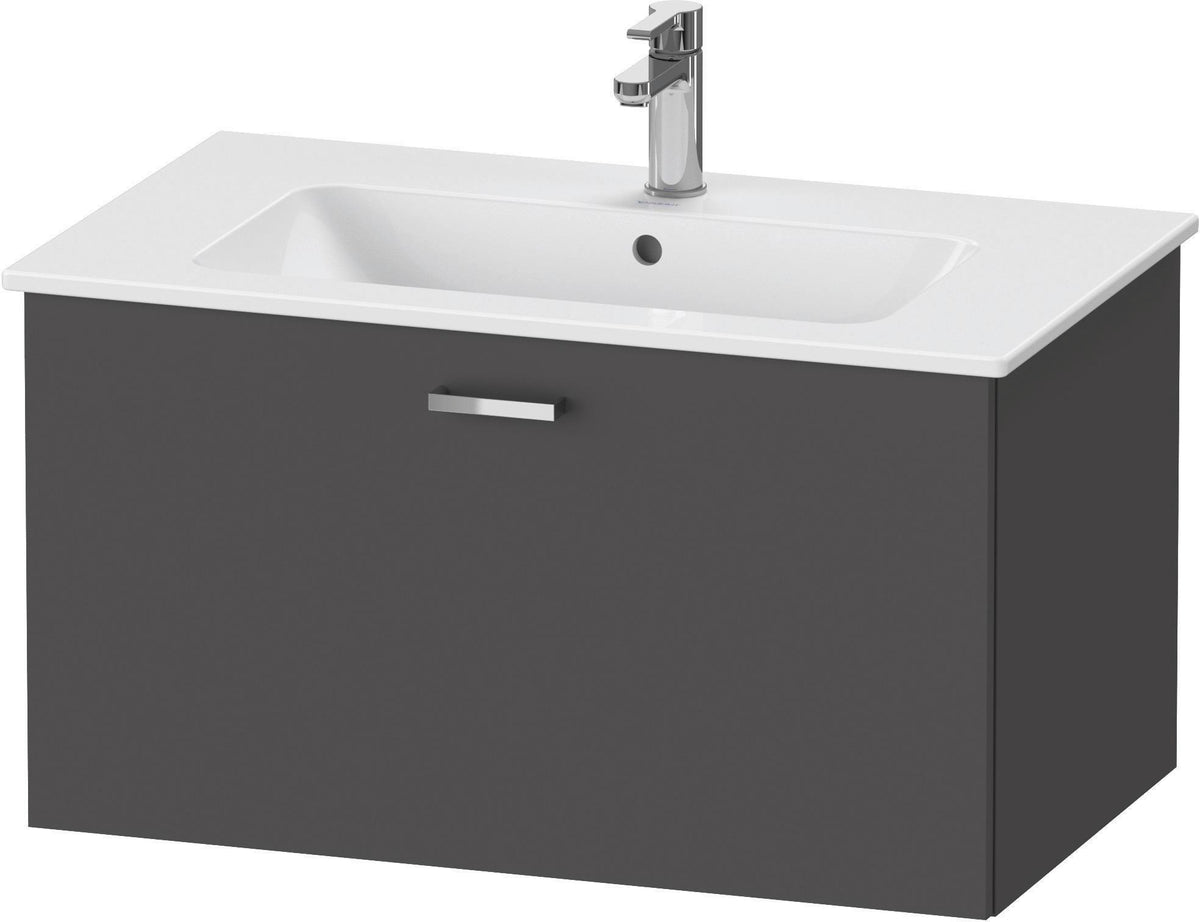 Duravit XBase Waschtischunterbau 600 mm wandhängend, 1 Auszug, weiß matt, mit Soft-Close