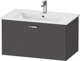 Duravit XBase Waschtischunterbau 600 mm wandhängend, 1 Auszug, weiß matt, mit Soft-Close