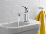 DURAVIT D-Code Handwaschbecken 450 mm weiß, 1 Hahnloch, mit Überlauf, wandhängend