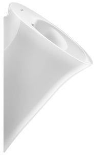 DURAVIT Urinal White Tulip von Philippe Starck – Spülrandlos, antibakteriell, 340x320x580 mm
