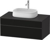 DURAVIT Zencha Konsolenwaschtischunterbau 1000 mm Eiche Anthrazit mit Tip-on Technik