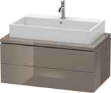 DURAVIT L-Cube Konsolenwaschtischunterbau 920 mm, 2 Schubkästen, Betongrau Matt, wandhängend