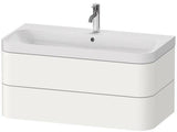 Duravit Waschtischset Happy D.2 Plus 975x490mm ein Hahnloch taupe supermatt