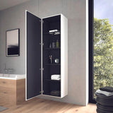 Duravit L-Cube Hochschrank 500 mm weiß matt, 1 Tür rechts, wandhängend