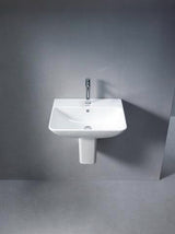 DURAVIT Waschtisch ME by Starck 550 mm Weiß Seidenmatt mit Überlauf und Hahnloch