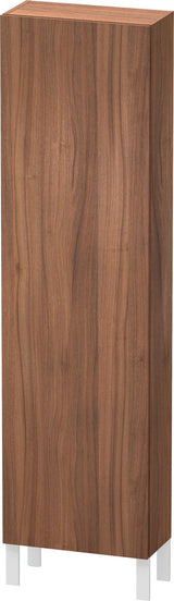 DURAVIT L-Cube Hochschrank 500 mm Nussbaum Dunkel, 1 Tür, wandhängend, Soft-Close