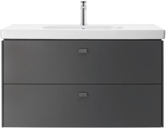 Duravit D-Code Möbelwaschtisch 1050 mm Weiß mit Überlauf und Hahnlochbank – Wandhängend