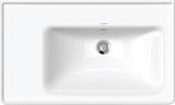 Duravit D-Neo Waschtisch 800 mm weiß mit WonderGliss, Becken rechts, Wandmontage