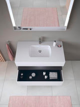 DURAVIT Qatego Einbauwaschtisch mit Konsolenwaschtischunterbau 1000 mm, 1 Auszug, antibakteriell