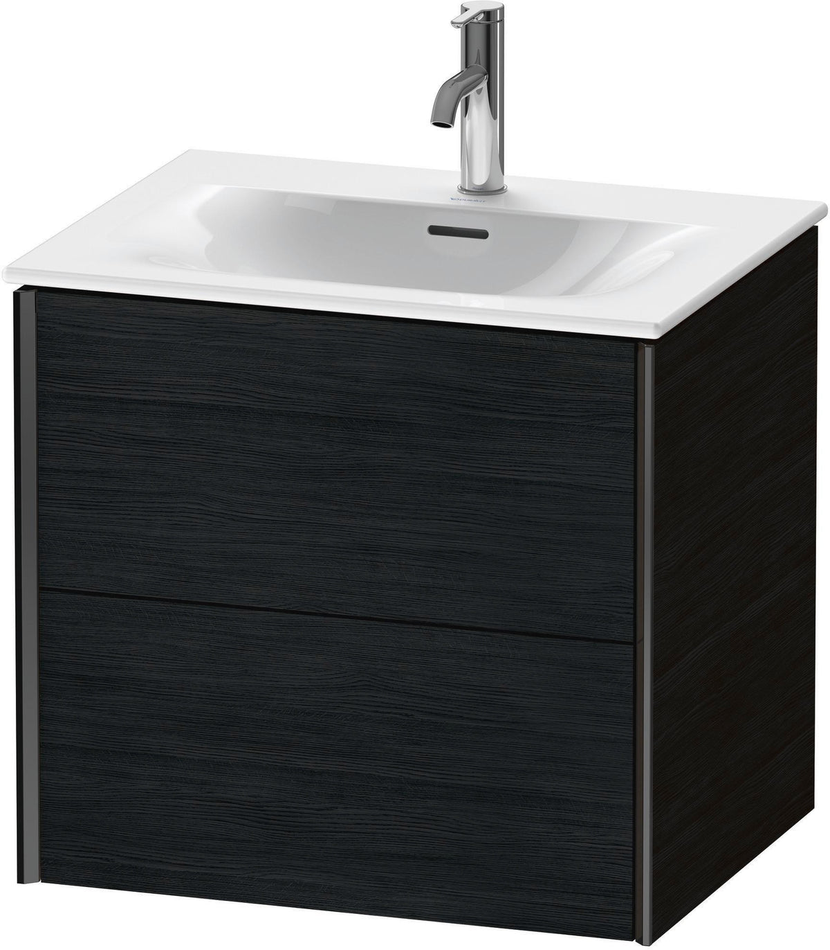 DURAVIT XViu Waschtischunterbau wandhängend 610 mm Eiche mit 2 Schubkästen und Tip-on Technik