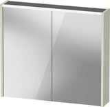 DURAVIT D-Code Spiegelschrank 800 mm mit LED-Beleuchtung, 2 Türen, Eiche Marmor