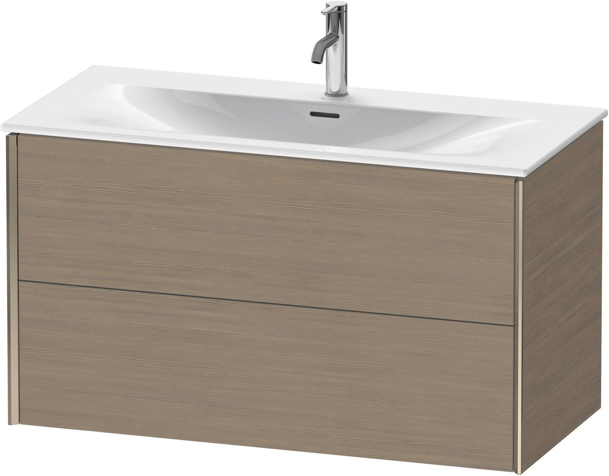 DURAVIT XViu Waschtischunterbau wandhängend 1010 mm, 2 Schubkästen, weiß matt – mit Tip-On-Technik