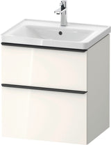 Duravit D-Neo Waschtischunterbau 584 mm betongrau matt mit Auszug und Schubkasten