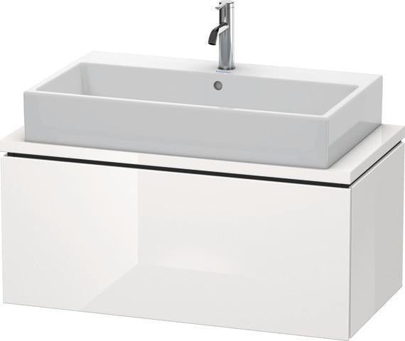 DURAVIT L-Cube Waschtischunterbau 920 mm taupe supermatt mit Tip-On-Technik