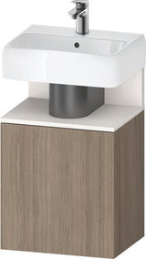 DURAVIT Qatego Waschtischunterbau 440 mm Eiche Terra Matt, 1 Tür links, Tip-On