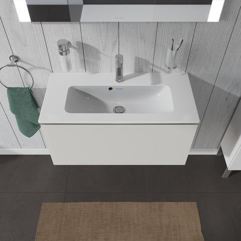 Duravit L-Cube Waschtischunterbau 820 mm Weiß Matt mit 1 Auszug und Tip-On-Technik