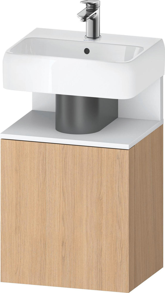 DURAVIT Qatego Waschtischunterbau 440 mm Eiche Terra Matt mit Tip-On-Technik und weißer Nische