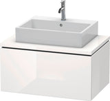 Duravit L-Cube Konsolenwaschtischunterbau 820 mm betongrau matt, 1 Auszug, wandhängend