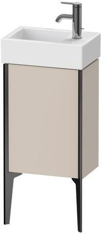 Duravit Waschtischunterbau XVIU 493 mm für Vero Air, seidenmatt, mit Tür und Aluminiumprofil
