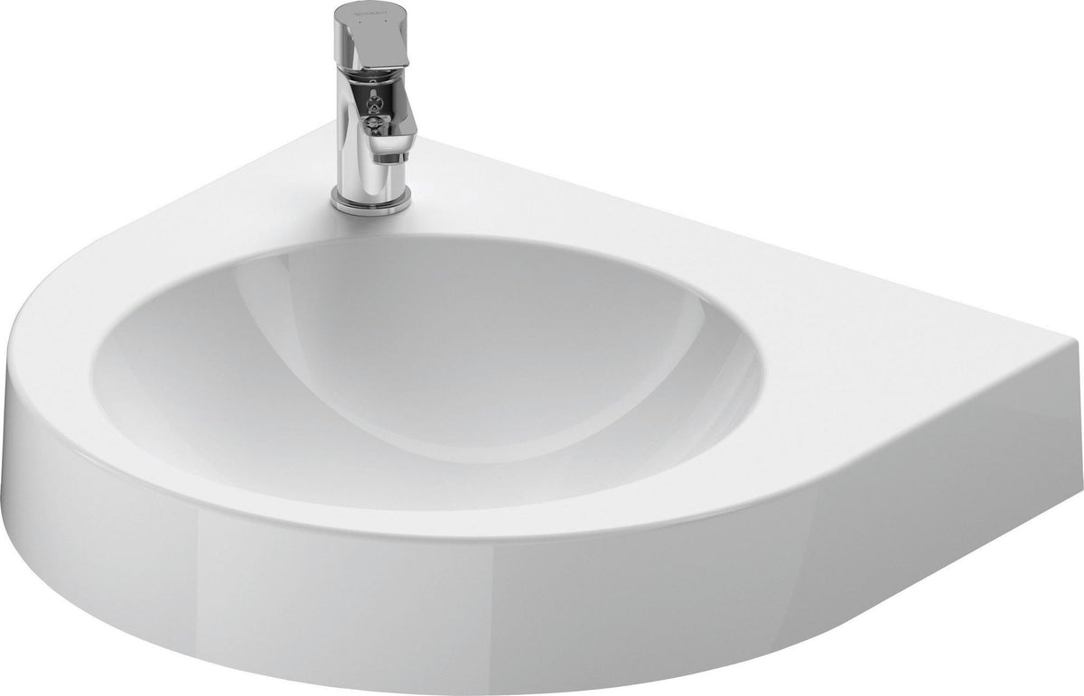 DURAVIT Waschtisch Architec 575 mm weiß, wandhängend, 1 Hahnloch links, ohne Überlauf
