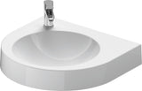 DURAVIT Waschtisch Architec 575 mm weiß, wandhängend, 1 Hahnloch links, ohne Überlauf